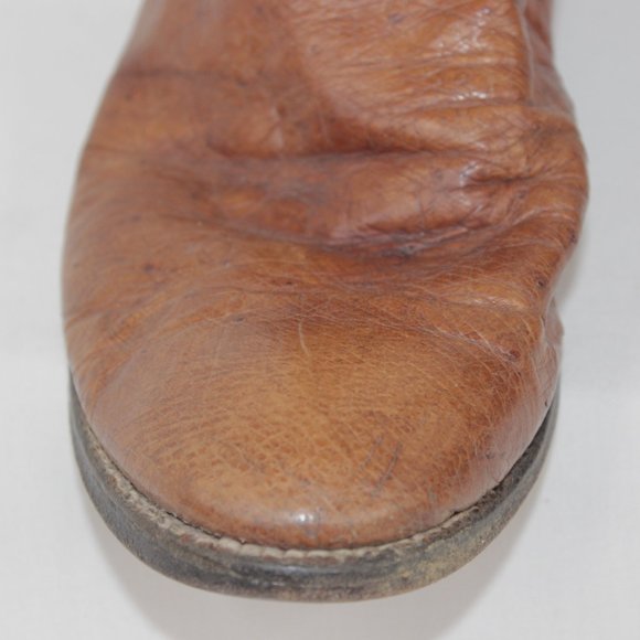 Justin #3021 Cognac Smooth Ostrich Cowboy Western Boots Men\'s Size 9 D 9D main image 13